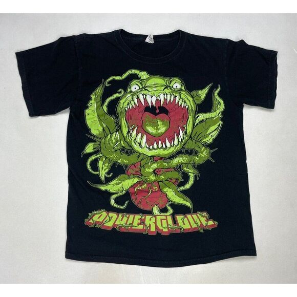 Powerglove Graphic T-shirt Men Medium Black Short Sleeve Music - Picture 1 of 6